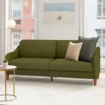 Aria+77_+Round+Arm+Convertible+Sofa